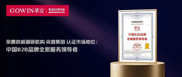 革文咨询荣膺“中国B2B品牌全案服务领导者”